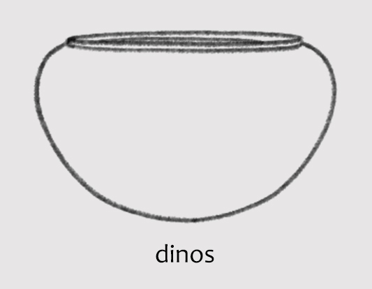 Line drawing of an ancient bowl called a Dinos.