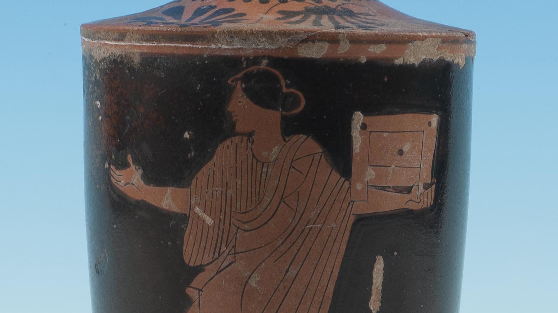 Woman carrying a box