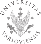 University of Warsaw Logo of the University of Warsaw, featuring a crest with a crowned eagle next to the name of the university in Polish.